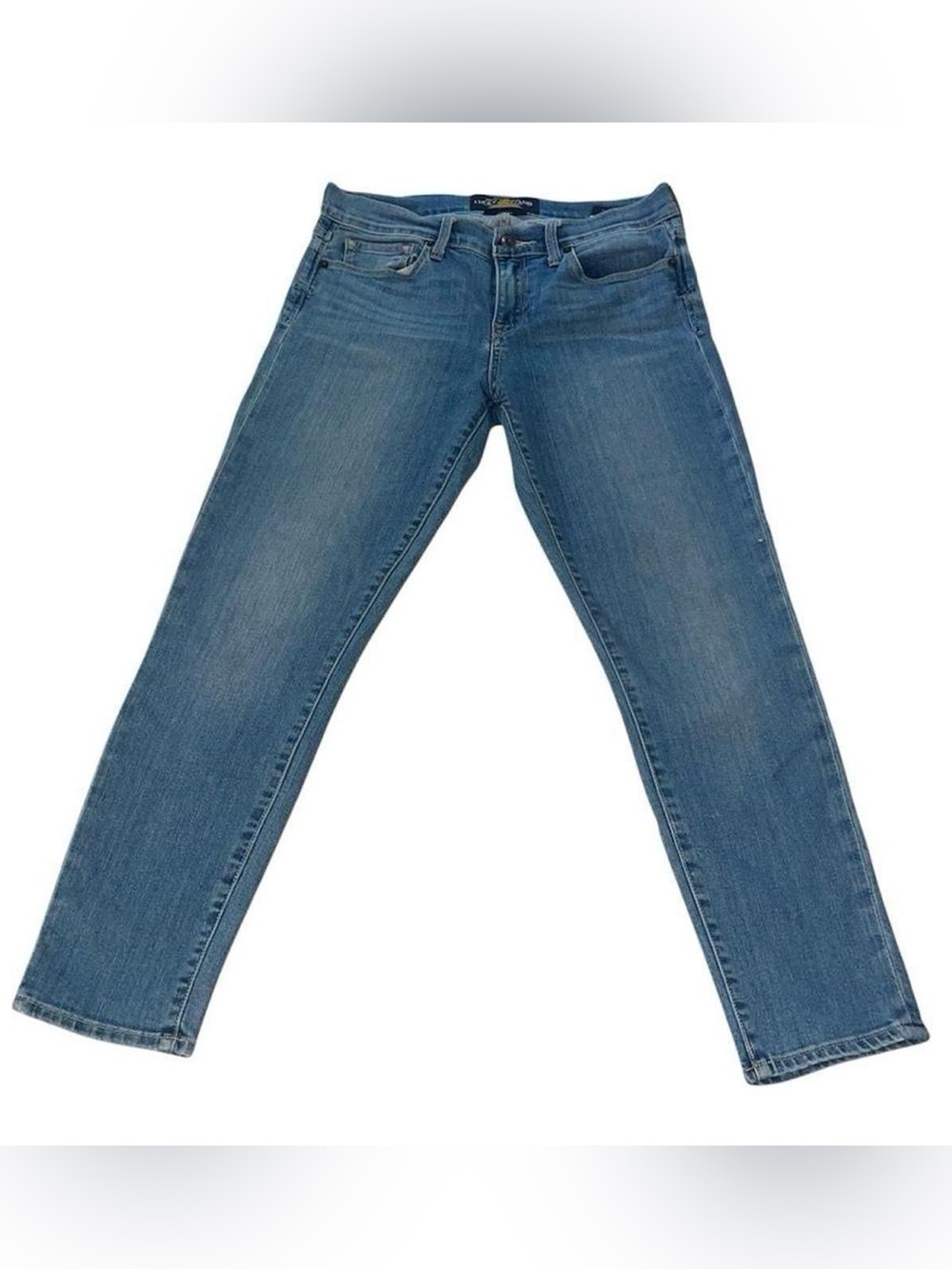 Lucky Brand blue skinny jeans. Sofia Capri